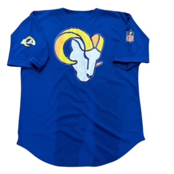 Pro Eagle Los Angeles Ram NFL Football Team Jersey Men’s Sz 3XL Button Up - Picture 3 of 13